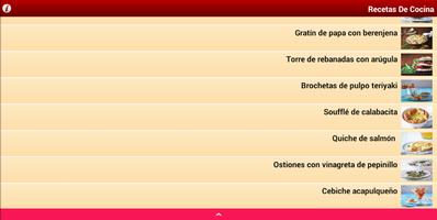 Recetas De Cocina capture d'écran 2