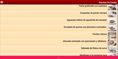 Recetas De Cocina capture d'écran 3