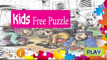 Kids Free Puzzle Affiche