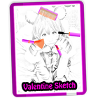 Valentine Insta Sketch Frame ไอคอน