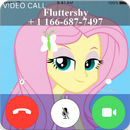 Fluttershy video call *OMG NICE Little Pony APK