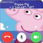 Pepa pig Video Call * OMG SHE TAUGHT ME TO WHISTLE icône