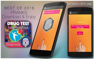 Drug Test Fingerprint Prank poster