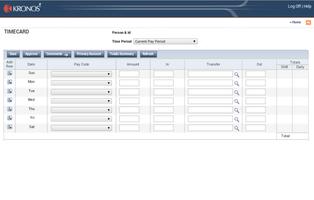 Timecard On The Go capture d'écran 1