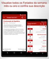 Feriados 2018 Brasil e Datas Comemorativas Poster