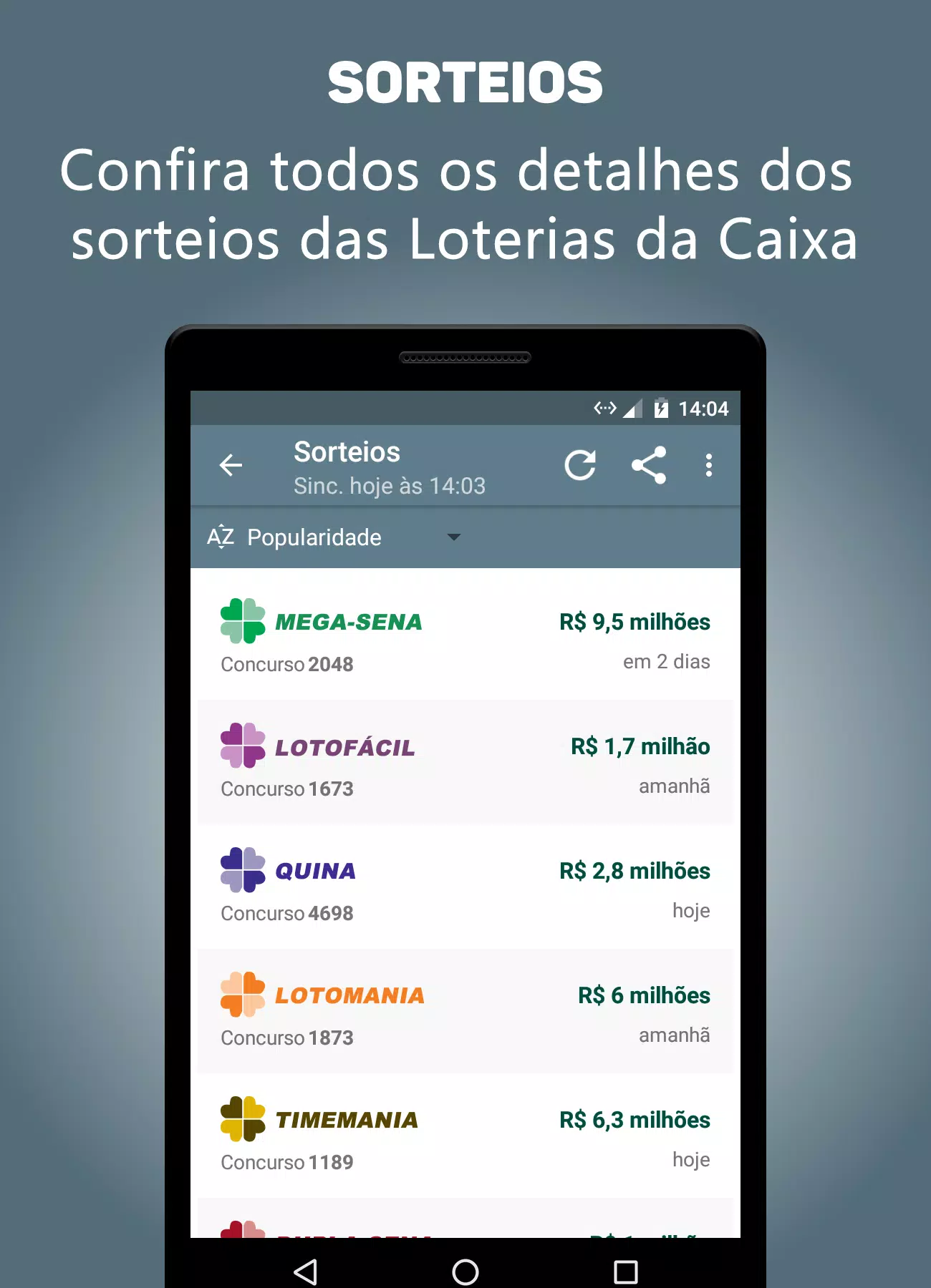 Quina Loteria Br 💰 - Gerador de Jogos, Resultados APK for Android Download