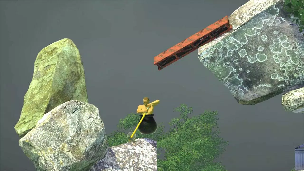 Getting Over It Is A Game About Using A Sledgehammer To Climb A Mountain