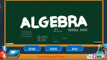 Learn Algebra Bubble Bath Game Affiche