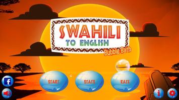 Swahili to English Bubble Bath poster
