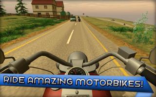 Motorcycle Driving 3D imagem de tela 1