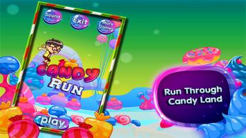 Candy Run Endless Runner Game Affiche