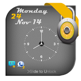 Screen Lock Analog Clock ikona
