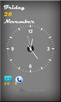 Screen Lock Analog Clock plakat