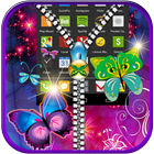 Butterfly Zipper Lock Screen آئیکن