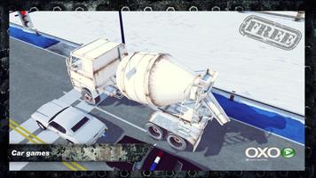 Cement Truck Simulator - Free Real 3D Racing Game 海報