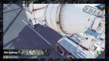 Cement Truck Simulator - Free Real 3D Racing Game capture d'écran 1