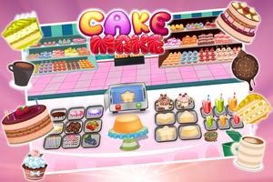 Crazy Cake Chef: juego Food Street Cake Maker captura de pantalla 1
