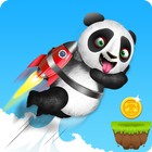 Panda Runner : Cross the hurdles Game icône