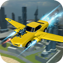 City Flying Futuristic Car : Fighting Battle Chase APK