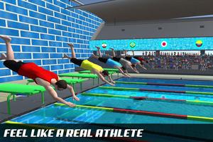 Water Sports Swimming Pool Simulator: Diving Game Ekran Görüntüsü 1