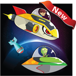 Galaxy Aliens on fire