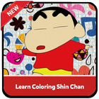 Icona Learn Coloring Character Crayon Shin chan