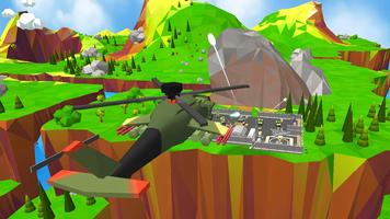 Blocky Helicopter Strike Affiche