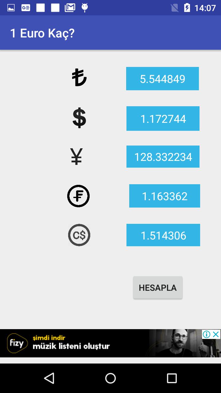 Doviz Cevirici Doviz Kurlari Dolar Euro Kuru 1 Apk Android Apps