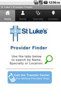 St. Luke's Provider Finder Affiche