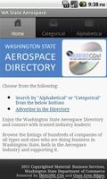 WA State Aerospace Directory постер