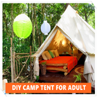 خيمة التخييم في الهواء الطلق DIY أيقونة