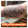 Name Tattoo Design Idea