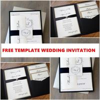 結婚式招待状のデザイン ポスター