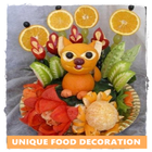 Art de la décoration de nourriture icône