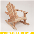 Unique Wooden Chair icon