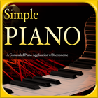 Simple Piano & Metronome icône