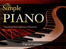 Simple Piano & Metronome Affiche