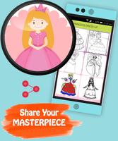 princess game & coloring book स्क्रीनशॉट 3