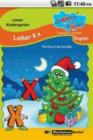 Letter X for LKG Kids Practice Poster