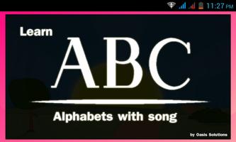 ABC learning with ABC song Affiche