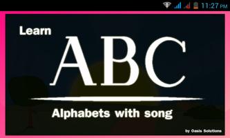 ABC learning with ABC song 海報