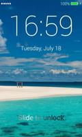 Beach App Lock Screen Screenshot 1