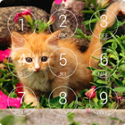 Orange Cats Lock Screen أيقونة