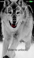 Wolf Lock Screen Affiche