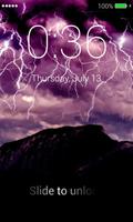 Weather Free Lock Screen اسکرین شاٹ 1