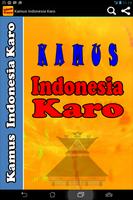 Kamus Indonesia Karo Poster