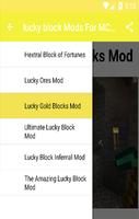 lucky block Mods For MCPE! capture d'écran 1