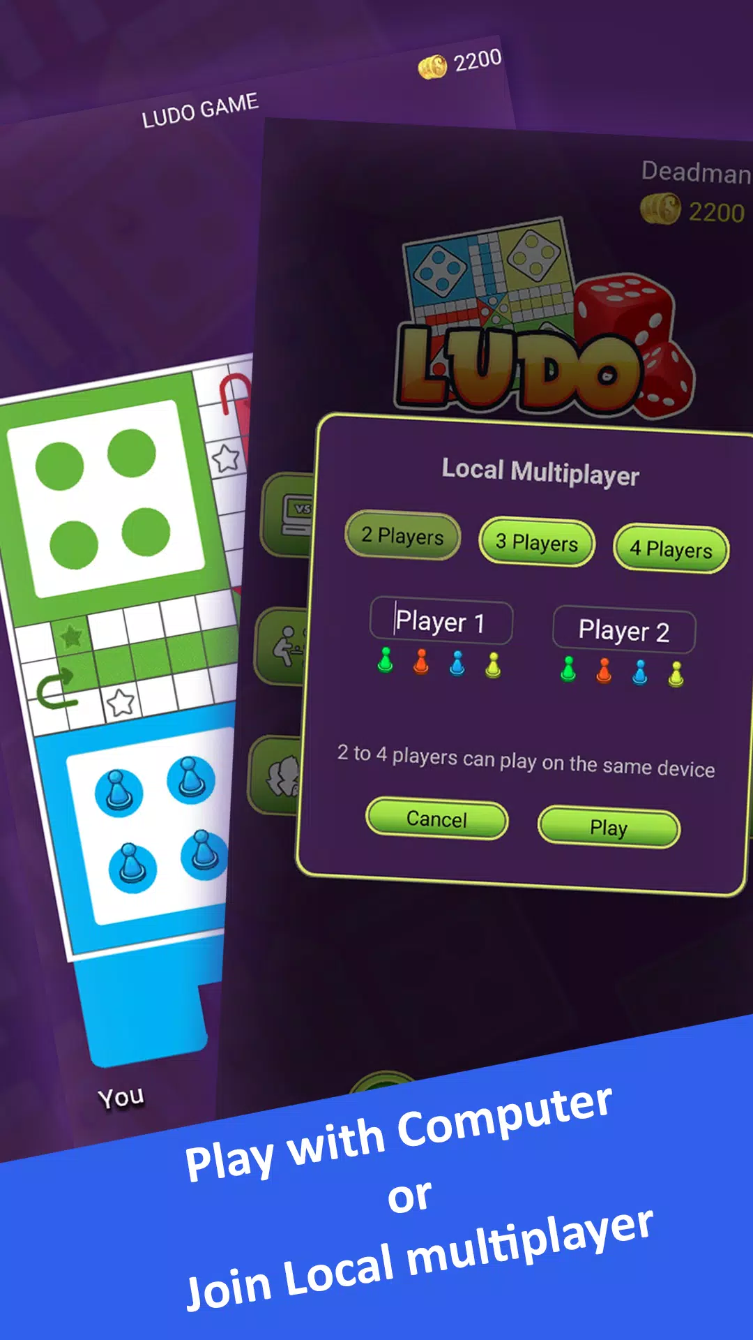 Ludo Multiplayer Game Online - How to Play Ludo with 2+ players?