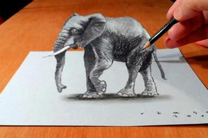 How To Draw 3D poster