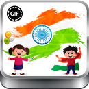 GIF Republic Day Greeting Card Wish Indian Flag 3D APK